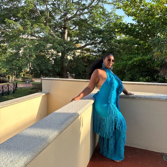 Hanifa Dresses & Skirts - Hanifa Teal Maxi Dress